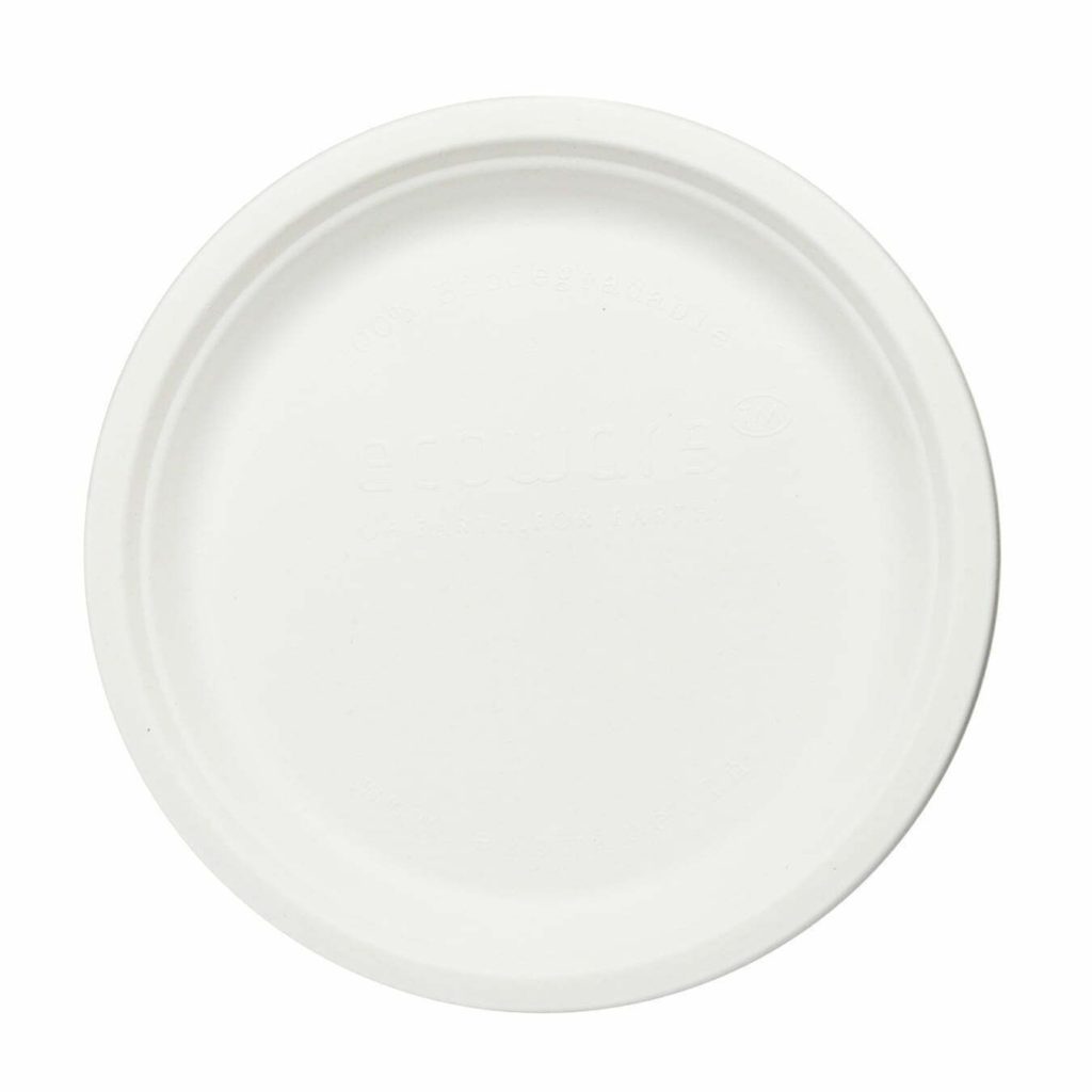 Eco Friendly Biodegradable Compostable Ecoware 10 inch Round Plate